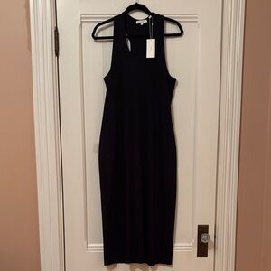 NWT Vince Chic Black Midi Dress Size XL